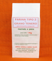 farina di grano tipo 2 in sacchetto carta 1kg